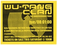 Wu-Tang Clan Original 2000 Concert Poster