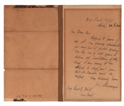 Naturalist John Burroughs Handwritten and Signed Letter (1901)