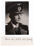 Karl Donitz Signed Photograph (WWII German Admiral)