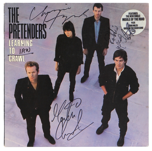 Pretenders Signed "Learning to Crawl" Album (3)