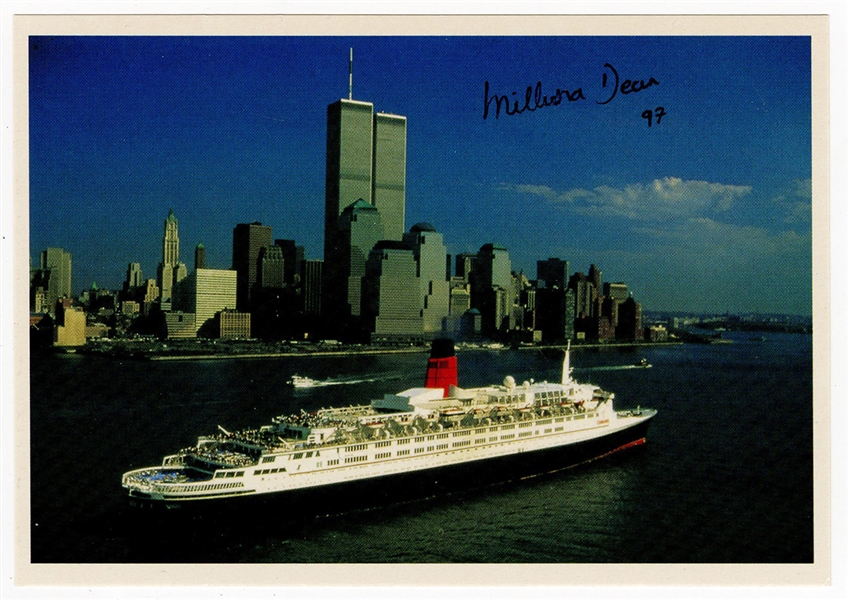 Millvina Dean Signed Boat Photograph
