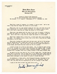 Mike Mansfield Typed Signed Letter