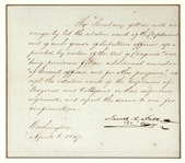 President James K Polk Document Signed 1847 (PSA/DNA)