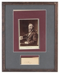 Rutherford B Hayes Signature Cut Display (JSA)