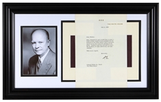 President Dwight D. Eisenhower Typed Letter Initial Signed 1959 (JSA)