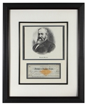 Benjamin Harrison Handwritten Signed Check