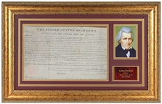 Andrew Jackson Signed Land Grant 1830
