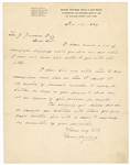 Grover Cleveland Handwritten & Signed Letter