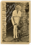 Jean Harlow Signed Photograph (Signed by Mother)