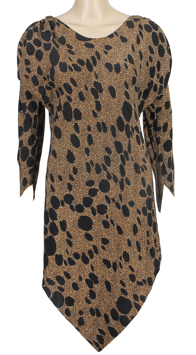 Lot Detail - Whitney Houston Owned & Worn Animal Print Dress