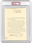 Nikita Khrushchev Document Signed (PSA/DNA Authentic)