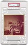 John F. Kennedy 1963 Original “Type 1” Photograph Taken by Cecil W. Stoughton of JFK & LBJ at the White House (PSA/DNA Encapsulated)