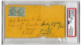 Robert E. Lee Handwritten Envelope (PSA/DNA Encapsulated)