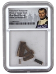 Napoleon Bonaparte Wood Swatch from Chair of Battle of Waterloo (CAG Encapsulated)