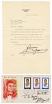 Ferdinand Marcos Signed Philippine John F. Kennedy FDC Envelope and Letter 