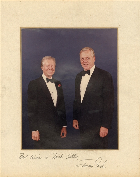 President Jimmy Carter Photograph Signed & Inscribed on the Matte