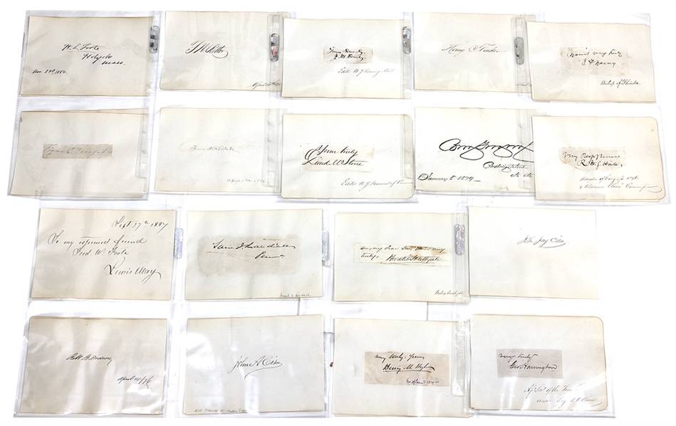 Autograph Collection of Vintage 1800s Notable Historical Figures (30+)