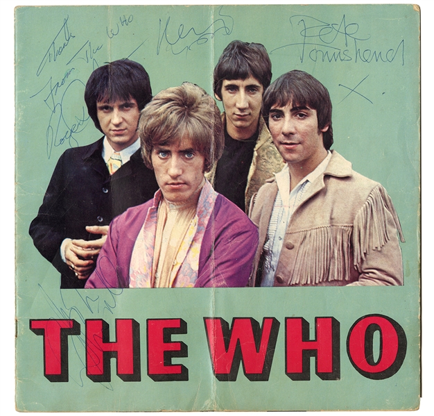 The Who Signed Concert Tour Program (4) (JSA & REAL)