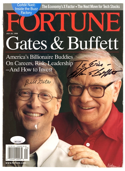 Bill Gates and Warren Buffett Signed "Fortune" Magazine (JSA)