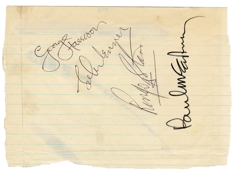 The Beatles 1967 "Magical Mystery Tour" Incredibly Rare Autographs (Caiazzo & REAL)
