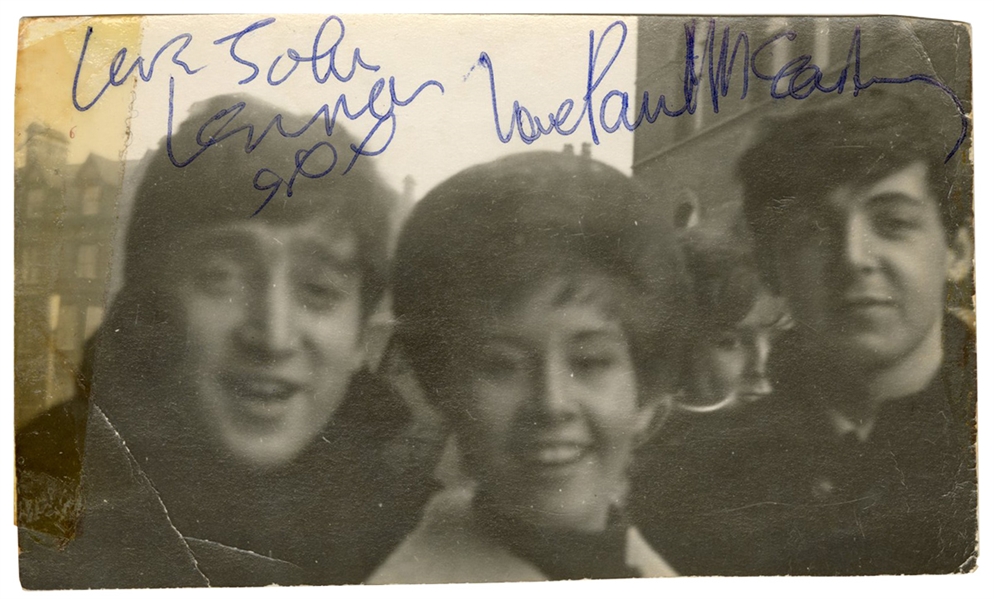 The Beatles John Lennon & Paul McCartney Signed Vintage Original Photograph (Caiazzo Guaranteed)