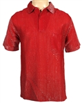 Elvis Presley 1950s Owned & Worn Sportop Red Lurex Pullover Shirt