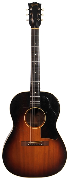 Elvis Presley Owned and Played Gibson LG-1 Acoustic Guitar Used in the Production of Paramount Pictures 1957 Film "Loving You"