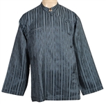 John Lennon Owned & Worn Blue Striped Long Sleeve Shirt From Maharishi Circa 1967