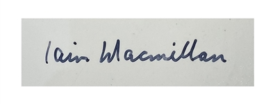 Ian MacMillan Autographed John Lennon And Yoko Ono 1969 Savile Row Photograph