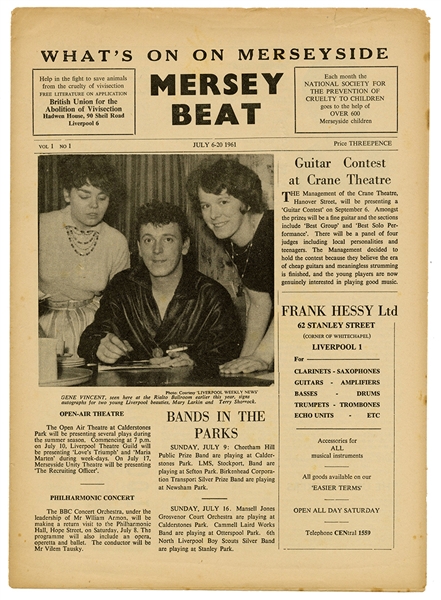 The Beatles Mersey Beat Newspaper 1961 Vol. 1 No. 1