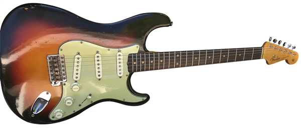 The Beatles John Lennon, Paul McCartney and George Harrison Played 1962 Vintage Fender Stratocaster Guitar From the Collection of Chris Montez