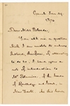 Henry Wadsworth Longfellow Handwritten Signed Letter