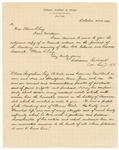 1890 Thomas Addison Richards Handwritten Signed Letter (JSA)