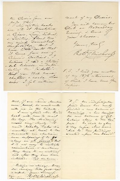 Robert C. Winthrop Signed Letters (4)