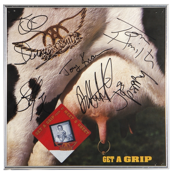 Aerosmith Band Signed “Get A Grip” Album (REAL)