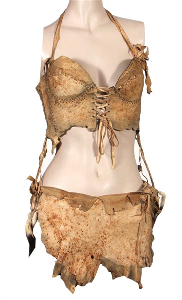 Jennifer Lopez Rolling Stone Magazine "Centerfold" Worn Custom Made Leather Outfit (Photo-Matched)
