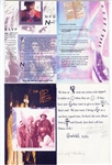 Prince Handwritten Unreleased NPG “Newsletter” - 4 Pages Double Sided with Incredible Edits (REAL)