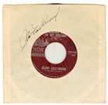 Clint Eastwood Signed "Unknown Girl of My Dreams/For All We Know" 45 Record