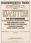 Led Zeppelin 1979 Knebworth Park Concert Flyer