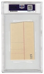 Led Zeppelin John Bonham Signed Cut (PSA/DNA 8)