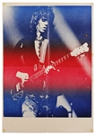 Rolling Stones Featuring Keith Richards Original Vintage European Tour 1976 Promotional Concert Poster