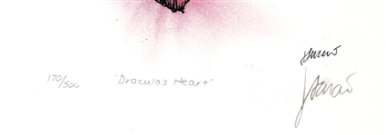 Jerry Garcia Original Dracula's Heart Original Limited Edition Lithograph Artwork