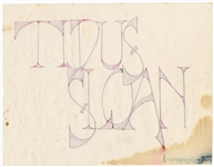 Slash Early Band Tidus Sloan Original Artwork