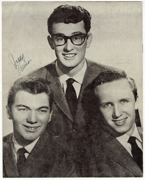 Rare Buddy Holly And The Crickets Signed Original 1958 Souvenir Concert Programme
