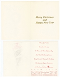 Prince Glam Slam Flyer for “Ulysses” Production, Incredibly Rare VIP Membership Card and 2 Christmas Cards