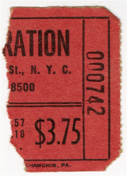 1968 Jimi Hendrix & B.B. King The Generation Club Incredibly Rare 4/15/1968 Concert Ticket Stub “Kings Jam” Following MLK’s Death