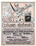 Lynyrd Skynyrd Original March 21, 1975 Memorial Coliseum Concert Poster