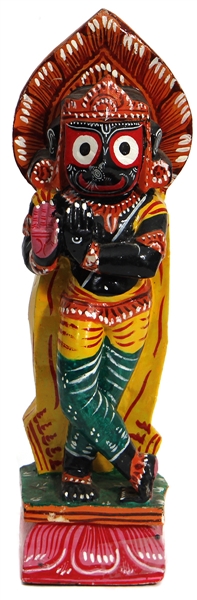 George Harrison Owned Krishna as Lord Jagannatha Hand-Painted Statuette