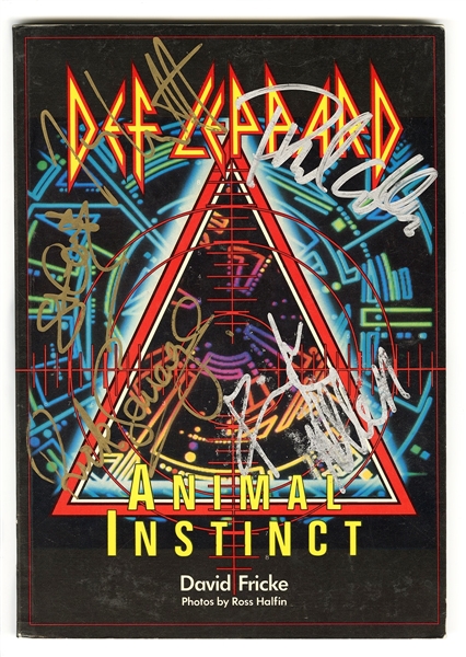 Def Leppard Signed Animal Instinct Book with Steve Clark (REAL)