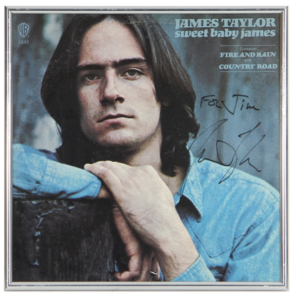 James Taylor Signed & Inscribed "Sweet Baby James" Album